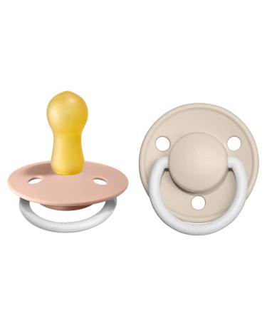 BIBSE de Lux Glow Schnuller 2-pack BPA-free.Lights up in the dark cherry shape nipple.Natural rubber/latex made in Denmark.6-18 months (2 Pack) Blush Night / Vanilla Night Size 2 (2 Series Pack) Blush Night / Vanilla Night