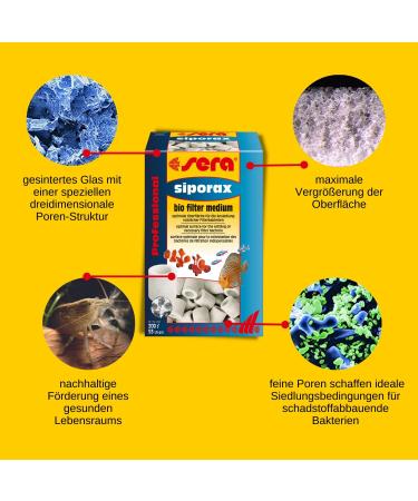 SERA SIBORAX Aquarium Filter Material 1000 ml | Best Biological Filter Medium | 100% Organic | Ideal for Aquarium Filtration - Buy Online on SooperMarket.com