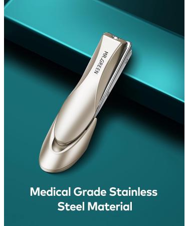 Professional Nail Clippers for Thick Nails - Premium Stainless Steel Sharp and Durable with Catcher - Ideal for Babies Children and Adults - Buy Online on SooperMarket.com