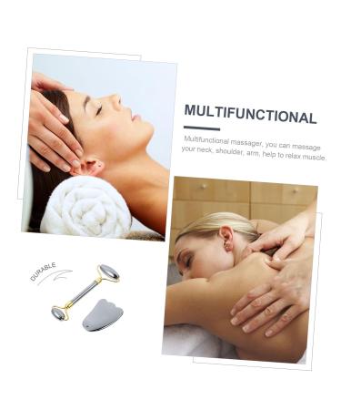 Housoutil Scraping Board Set - Gua Sha Massage Tool Facial Roller & Neck Massager for Skin Care - International Shipping Available - Buy Online on SooperMarket.com