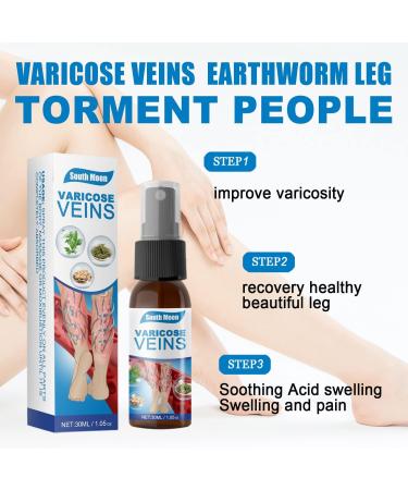 2pcs Veinhealing Varicose Veins Treatment Spray Veinhealing Varicose Veins Spray Vein Healing Varicose Veins Treatment Spray for Legs Varicose Veins Miracle Spray (30ml) - Buy Online on SooperMarket.com