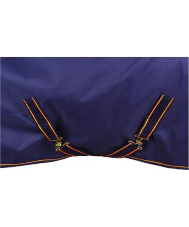 Marengos by Bucas 1200d Stay-Dry Irish Turnout Blanket | Waterproof & Breathable Rain Blanket | Size 125cm Blue/Orange | Ideal for All Weather Conditions - Buy Online on SooperMarket.com