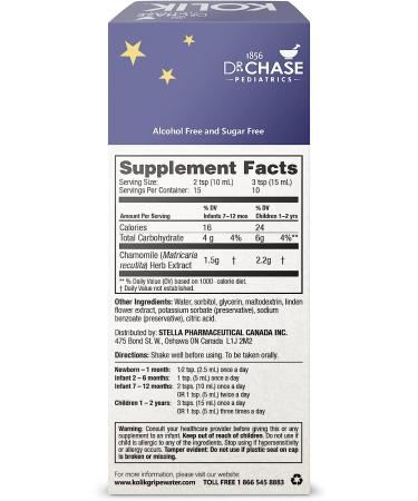 Dr. Chase Kolik Night-Time Gripe Water for Babies - Alcohol-Free Colic Relief with Calming Chamomile - Baby Gas Relief for Newborns & Infants - 5 fl. oz. (Pack of 2) - Buy Online on SooperMarket.com