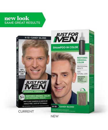 JUST FOR MEN Hair Color H-10 Sandy Blond - Premium Hair Dye for Men | Fast International Shipping - Buy Online on SooperMarket.com