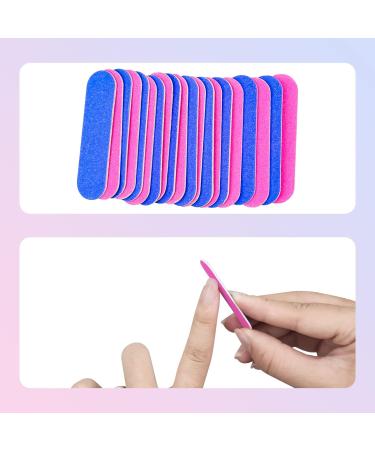 100PCS Nail File Set Disposable Mini Nail File 180/240 Professional Care Mini Nail Files Double Sided Emery Board Buffer Set Grit Double Sided Emery Board for Manicure Nail Studio Home Nail Care - Buy Online on SooperMarket.com