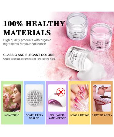 Acrylic Nail Kit Set with 9 Colors - Nail Extension Starter Kit (AcrylicPowder-S03) - Buy Online on SooperMarket.com