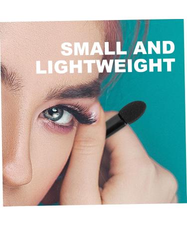 FOYTOKI 100pcs Mini Eyeshadow Swab Concealer Brush Mini Lip Brush Makeup Wand Lip Balm Black Milky Cotton - Buy Online on SooperMarket.com