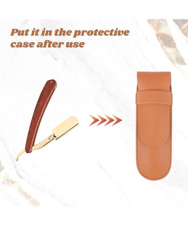 AMIJOUX 7 Leather Razor Case | Travel Protection for Safety Razors | Stylish & Durable Men's Leather Case - Buy Online on SooperMarket.com