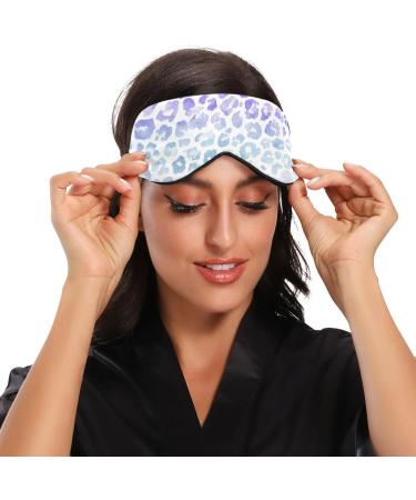 Haskirky Light Blocking Eye Mask - Breathable & Adjustable for Men and Women | Ideal for Travel, Yoga, Meditation, and Deep Sleep | Gradient Leopard Design - Buy Online on SooperMarket.com