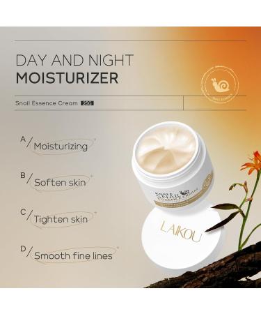 Snail Essence Face Cream - Moisturizing Acne Scar Removal & Nourishing Collagen for Damaged Skin - Buy Online on SooperMarket.com