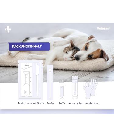 Vetasan 2x Giardia Quick Test for Dogs & Cats | Accurate & Fast Giardia Testing | 98.3% Accuracy - Buy Online on SooperMarket.com