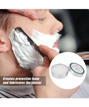 Premium 2-Part Men's Shaving Set - 60g Mint Fragrance Soap & Brush | Best Shaving Brush for A Smooth Shave - Buy Online on SooperMarket.com