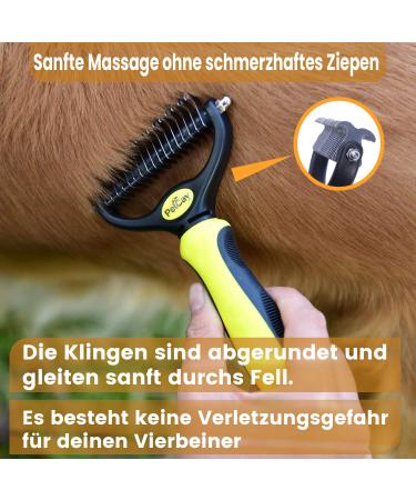 Petcay Premium Subfell Brush for Dogs & Cats | De-Shedding Tool for Medium to Long Haired Pets | Reduces Mats & Undercoats - Buy Online on SooperMarket.com