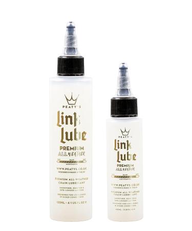 Peaty's LinkLube Premium All-Weather Bicycle Chain Lubricant 120mL/4 oz - Long-lasting Protection for Smooth Cycling - Buy Online on SooperMarket.com