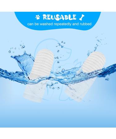 Adiwo Dog Toothbrush Finger 12 Pcs Reusable Dog Finger Toothbrush Anti-Plaque 360 Full-Surrounded Bristles Dog Tooth Brush Efficient Dog Teeth Cleaning Products for Dogs and Cats - Buy Online on SooperMarket.com