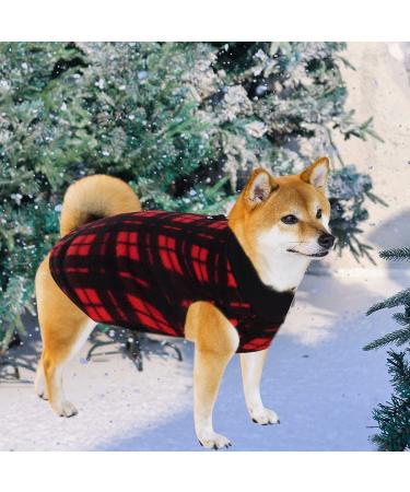 Rbenxia Buffalo Plaid Dog Sweaters 4-Pack | Soft Fleece Vest Pullover for Small Pets | Winter Outfits for Dogs and Cats - Buy Online on SooperMarket.com