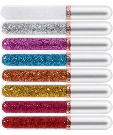 8 Colors Liquid Eyeliner Colourful Waterproof Eyeliner Cosplay Matte Eyeliner Set 2.5mL Style 3. - Buy Online on SooperMarket.com