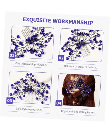 HAPINARY Bridal Wedding Comb Hair Combs for Women Accessories Zircon Hair Comb Wedding Hair Accessories for Brides Bride Wedding Headdress Hair Combs for Women Decorative Hair Insert Comb - Buy Online on SooperMarket.com