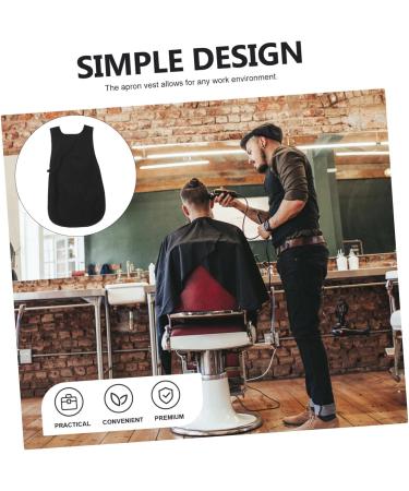 minkissy Barber Apron Work Dress Barber Uniform Vest Double Back Hairdressing Tool Polyester - Buy Online on SooperMarket.com