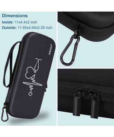 MEUUT 11pcs Nurse Stethoscope Case Kit - First Aid Bag with Penlights, Scissor, Bandage Wraps, Badge Holders - Nurse Accessories in Pu_black - Buy Online on SooperMarket.com