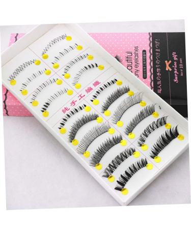 minkissy 10 Pairs Cross Eyelashes Fake Lashes Natural Eyelashes False Eyelash Fake Eyelash Nude Makeup - Buy Online on SooperMarket.com