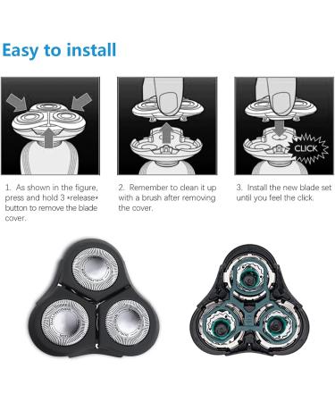 RQ11 Replacement Head for Philips Norelco Shaver Series RQ11/YS11 1 pack - Buy Online on SooperMarket.com