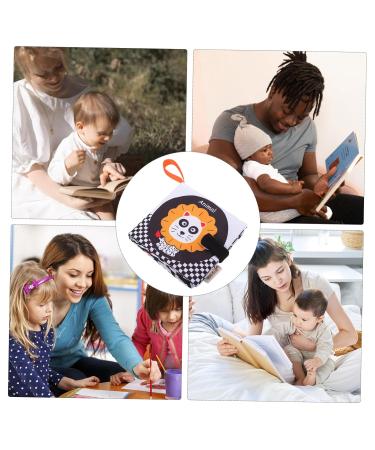 Ibasenice 4-Piece Fabric Book Set | Soft Black & White Learning Toys for Babies & Toddlers | Peach Skin Baby Books - Buy Online on SooperMarket.com
