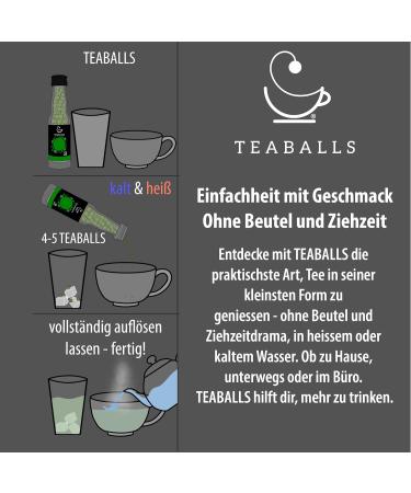 Teaballs Tee Set - Classic Collection of 5 Flavors (Earl Grey Mint Lemon Green Tea Hibiscus) + Free Wooden Gift Set | 150-375 Cups of Natural Instant Tea - Buy Online on SooperMarket.com