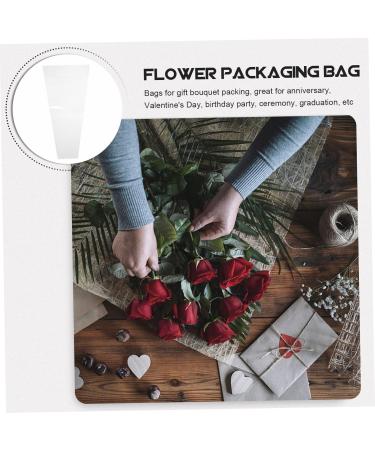 ABOOFAN 150 Pcs Trapezoidal Flower Packaging Florist Bags Decorative Bags Flowers Opp Flower Stand 45X28CMx3pcs As Shown 1x3pcs - Buy Online on SooperMarket.com