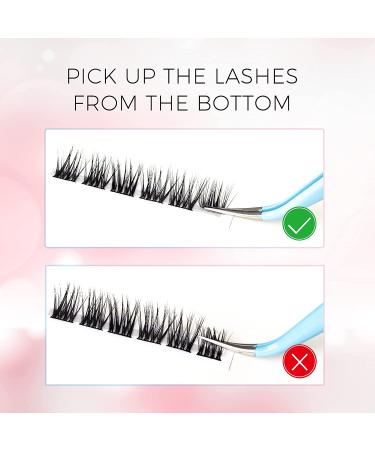 LANKIZ DIY Natural Look Individual Eyelash Extensions 0.07mm 10-16mm Mix - Reusable Soft Lightweight Lash Clusters at Home - Fluffy Style02 - Buy Online on SooperMarket.com