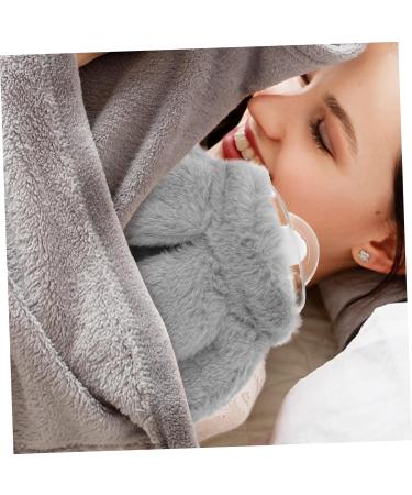 Menstrual Relief Bag Portable Hand Warmers Hand Warm Pouch Plush Toys Warm Water Bag Outdoor Hand Warmer Detachable Hot Water Bag Outdoor Hot Water Pouch With Cover Grey 18x14x4cm - Buy Online on SooperMarket.com