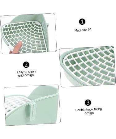 CIYODO Box Rabbit Toilet Plastic Pet Toilet Guinea Pig Toilet Bunny Cage Supply Small Pet Corner Toilet Rabbit Training Potty Hamster Potty Trainer Rabbit Potty Cage Bunny Toilet 25X20X10CM Green - Buy Online on SooperMarket.com