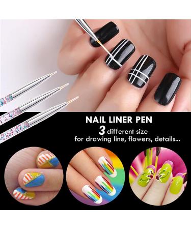 Clear Silicone Jelly Stamper Nail Art Brushes - French Tip Nail Design Manicure Tools - Buy Online on SooperMarket.com