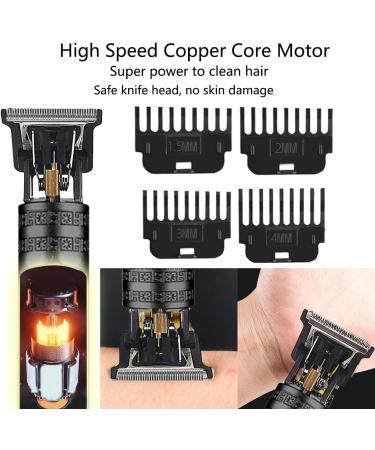 Buy Cordless Hair Clippers for Men - Travel-Friendly Rechargeable Hair Trimmer with 6 Earpicks - Best Hair Clipping & Sculpting Tool in Black - Buy Online on SooperMarket.com