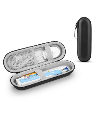 Case for Braun Oral B/Oral-B Pro/Philips Sonicare/Fairywill Sonic Electric Toothbrush with Accessories Storage Portable Holder Travel Protective Cover Inner Silver