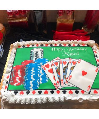 Customize Your Cake with Personalized Edible Image Logo or Photo | 1/4 Sheet (10.5 x 8) Icing Sheet Topper - Buy Online on SooperMarket.com