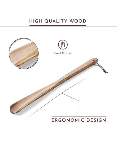15 TungSam Wooden Shoe Horn - Long Handle, Easy to Use and Carry - Buy Online on SooperMarket.com