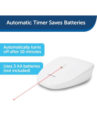 PetSafe Laser Tail Automatic Laser Light Interactive Playtime For Cats Moving Cat Toy White - Buy Online on SooperMarket.com