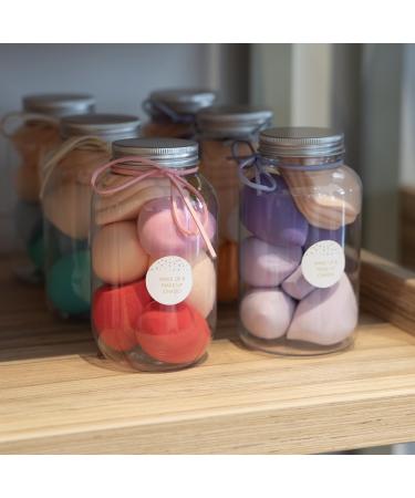 CHADO Makeup Sponge Jar - Set of 7 Reusable Blending Sponges for Flawless Professional Makeup Application | International Shipping Available - Buy Online on SooperMarket.com