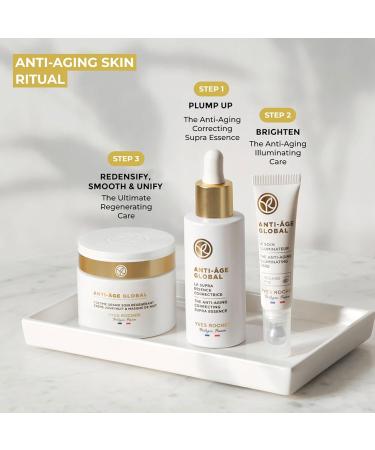 Yves Rocher Anti-Age Global - Ultimate Regenerating Care for All Skin Types | Illuminate & Plump Skin | 2.5 FL OZ - International Shipping Available - Buy Online on SooperMarket.com