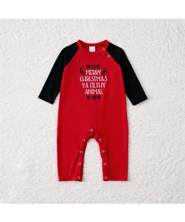 PatPat Family Matching Christmas Pajamas Set - Red Tree Snowflake Print Sleepwear for Baby 6-9 Months - Buy Online on SooperMarket.com