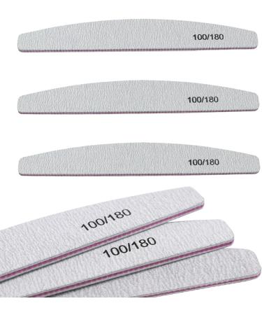 10X Professional Nail Files 100/180 Grit Double Sided Emery Board Washable Fingernail Buffering Nail Files Styling Tools for Nails Toe Pet Fingernails - Buy Online on SooperMarket.com