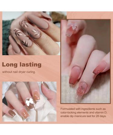 Lavender Violets 14g x 6 Colors Dip Powder Set for Nude Pink Cream Beige Nail Art - J204 - Buy Online on SooperMarket.com