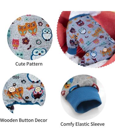 Kyeese Owl Dog Pajamas - Soft Lightweight Onesie for Medium Dogs - X-Large Size - Buy Online on SooperMarket.com