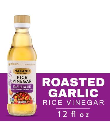 Nakano Roasted Garlic Seasoned Rice Vinegar 12 oz. - Authentic Japanese Flavor for Cooking and Dressing - Buy Online on SooperMarket.com