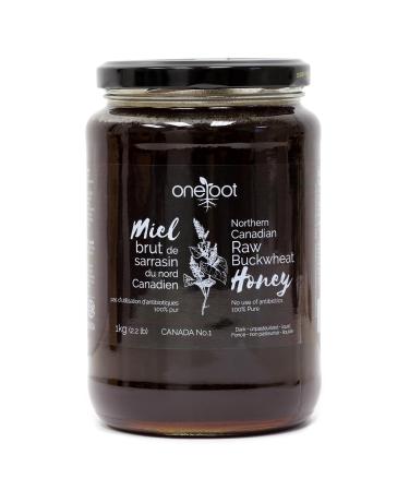 ONEROOT Canadian Raw Buckwheat Honey | Higher in Antioxidants Than Manuka (1 kg) 1 kg (Pack of 1)