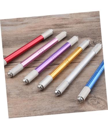 Gogogmee 7pcs Embroidery Pen Microblading Eyebrow Pen Eyebrow Needle Pen Pen Aluminum Alloy - Buy Online on SooperMarket.com