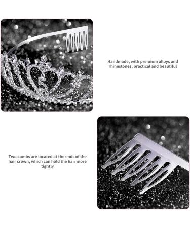 Frcolor 5th Birthday Crown Tiara for Girls | Crystal Rhinestone Princess Headband | 5 Years Old Gift - Buy Online on SooperMarket.com
