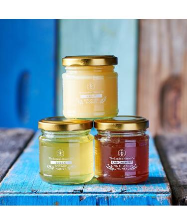 London Honey Co. British Honey Trio Gift Set - 100g x 3 | Pure, Raw & Unpasteurised | Natural Single Origin Honey - Buy Online on SooperMarket.com