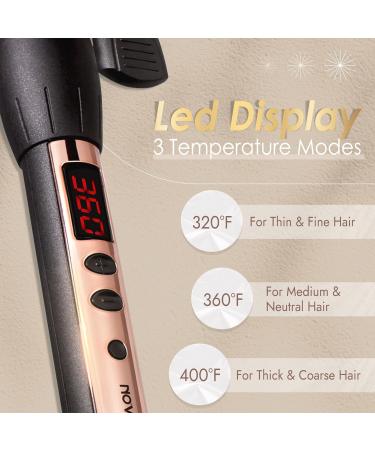 Novus 3 Barrel Waver Curling Iron - Anti-Scald 1 Inch Rapid Heating 3 Heat Settings for Deep Waves - Buy Online on SooperMarket.com